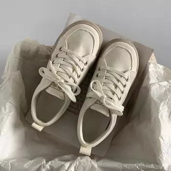 Универсальные парусиновые туфли для девушек, студентов, весна и лето, новые дышащие повседневные туфли для сноубординга, белые туфли на платформе, женская обувь 35