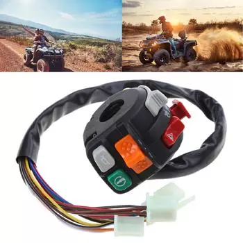 Универсальные переключатели на руль мотоцикла, переключатели стартера, поворотника, звукового сигнала, многофункциональные комбинированные переключатели для NMAX