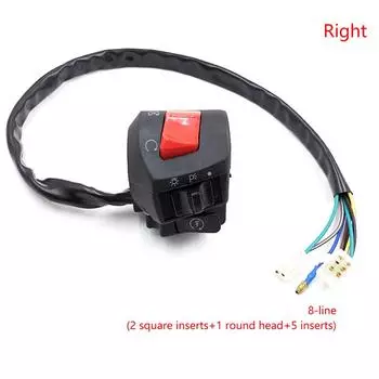 Универсальные переключатели на руль мотоцикла с клаксоном, поворотником, фарой, электрическим стартером, контроллером на руле