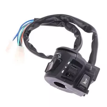 Универсальные переключатели на руль мотоцикла с клаксоном, поворотником, фарой, электрическим стартером, контроллером на руле as the picture