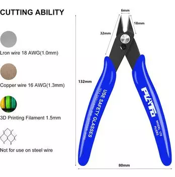 Универсальные плоскогубцы, многофункциональные инструменты, кусачки для электрического провода, кабеля, режущие боковые ножницы, кусачки из нержавеющей стали, ручные инструменты