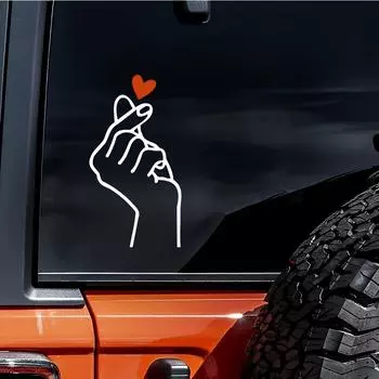 Универсальные популярные наклейки с жестами для автомобилей и мотоциклов, креативные и забавные наклейки, декоративные наклейки для мотоциклов 1pc