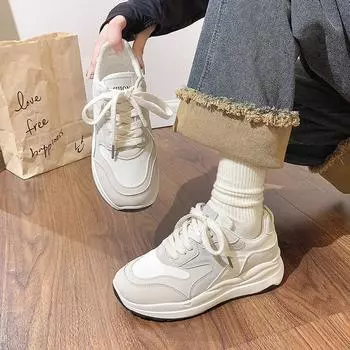 Универсальные повседневные кроссовки с толстой подошвой, дышащие 35