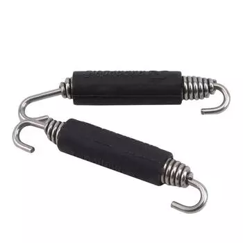 Универсальные пружинные крючки из нержавеющей стали для мотоциклов, натяжная пружина выхлопной трубы чёрный