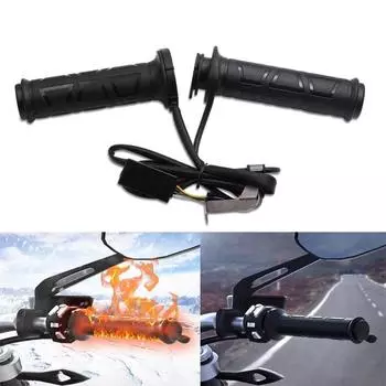 Универсальные рукоятки для мотоцикла с подогревом 70°C 22 мм — регулируемая температура с герметичной конструкцией Motorcycle heating handle