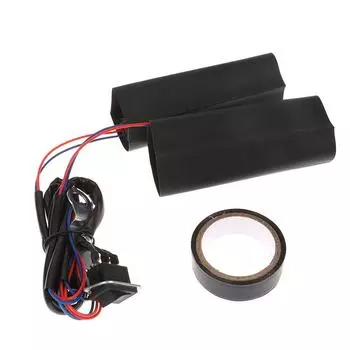 Универсальные рукоятки с подогревом для мотоцикла 12 В, комплект для подогрева руля снегохода для ремонта руля мотоцикла 1