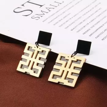 Универсальные серьги-гвоздики женские индивидуальные модные длинные серьги серьги