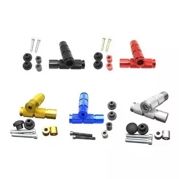 Универсальные сменные подножки для пассажира мотоцикла, прочные универсальные подножки серебряный