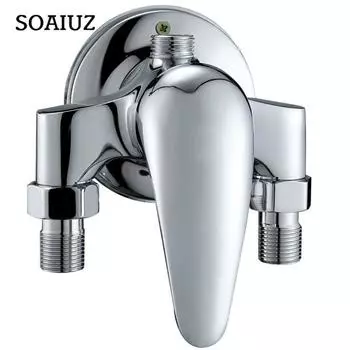 Универсальные смесители для ванны и душа, настенный хромированный клапан, смеситель горячей и холодной воды, сменные аксессуары для душа для ванной комнаты Mixing valves-silver