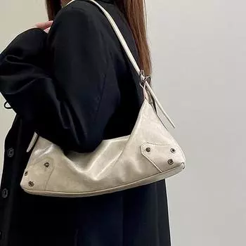 Универсальные сумки из искусственной кожи для женщин, однотонные сумки через плечо, простые сумки через плечо, женственные трендовые, маятниковые, новые