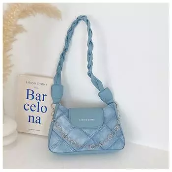 Универсальные сумки на цепочке для женщин, шикарная нишевая сумка, одно плечо, сумки под мышкой, женственная текстура, для поездок на работу и за покупками