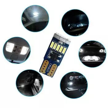 Универсальные светодиодные передние габаритные фонари белого цвета 168 192 194 T10 для Ford F150 2004-2020 Профессиональные аксессуары для салона автомобиля белый