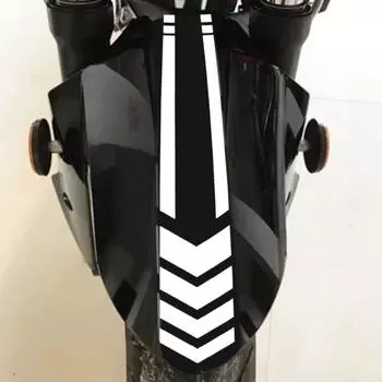 Универсальные светоотражающие наклейки для мотоцикла, колесо на крыле, водонепроницаемая защитная предупреждающая лента со стрелкой для автомобиля чёрный