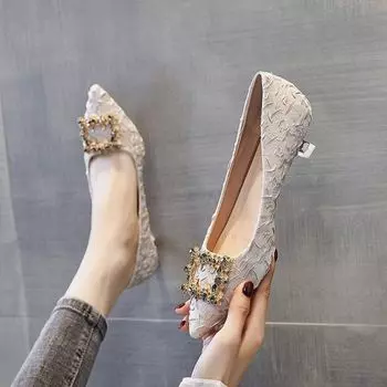 Универсальные туфли со стразами 3 см 5 см на высоком каблуке женские туфли-шпильки новые заостренные профессиональные туфли маленькие одинарные туфли рабочая обувь на среднем каблуке 34