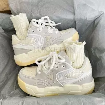 Универсальные туфли Sponge Cake and Dad на толстой подошве с круглым носком, дышащие, удобные, модные и повседневные спортивные туфли 36