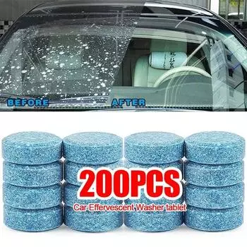 Универсальные ультраконцентрированные шипучие таблетки для мгновенного удаления запотевания стекол и окон автомобиля с противотуманными средствами Easy Amagi