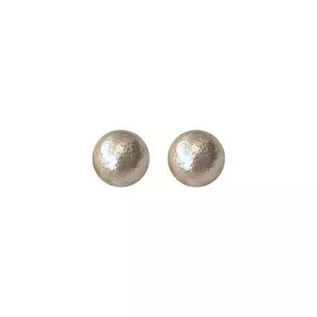 Универсальные ювелирные изделия Большие серьги с жемчугом для женщин Летние французские ретро-серьги из хлопка Серьги в новом стиле