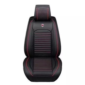 Универсальные водонепроницаемые чехлы-матрасики из искусственной ПУ кожи для автомобильных сидений, роскошные, для защиты сидений автомобиля, дышащая подушка для четырех сезонов 1pc чёрный