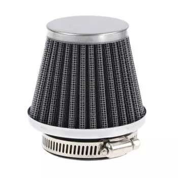 Универсальные воздушные фильтры Высокопроизводительный сменный воздушный фильтр Высокопроизводительный автомобильный модификатор Впускной воздушный фильтр Детали для автомобиля Мотоцикл Off серебряный