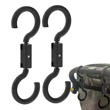 Универсальные вращающиеся крючки для сидений Автомобильный крючок для подголовника Компактные крючки для подголовника Внутренние принадлежности для автомобилей чёрный