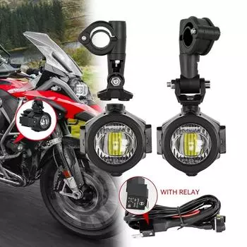 Универсальные вспомогательные фары для вождения BMW DUCATI KAWASAKI HONDA SUZUKI Передняя фара Водонепроницаемая противотуманная фара для мотоцикла