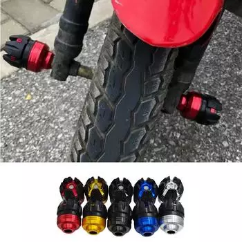 Универсальные защитные чашки для передней вилки мотоцикла, алюминиевые ударопрочные буферные чашки, простая установка для безопасной езды синий