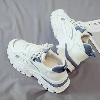 Универсальные женские легкие белые кроссовки 2024 года – трендовая весенняя коллекция 1661, 36 серый