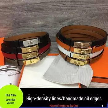 Универсальные женские ремни из натуральной кожи в стиле ретро с тонким поясом - корейские модные аксессуары для платьев