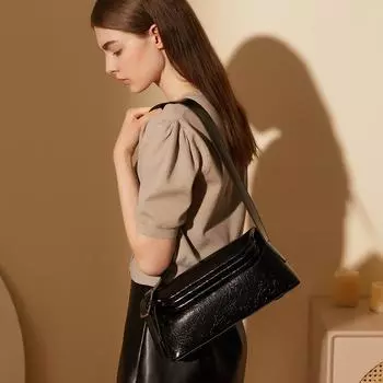 Универсальные женские трендовые сумки-подушки через плечо, разработанные в 2023 году, простые сумки, классная женская сумка через плечо для женщин, бесплатная доставка standard чёрный