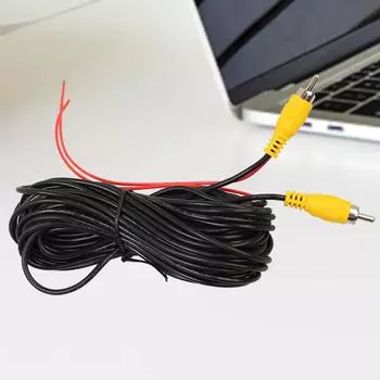 Универсальный 10/12/15M видеокабель для камеры заднего вида автомобиля RCA метровый провод для подключения камеры заднего вида к автомобильному мультимедийному монитору