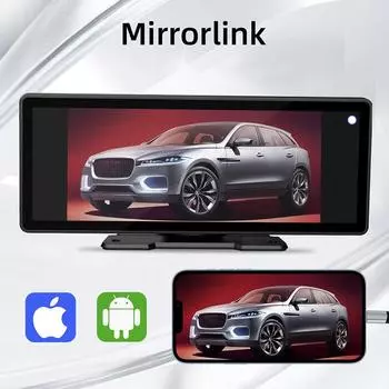 Универсальный 10,26-дюймовый экран автомобильного радиоприемника, мультимедийный WIFI-видеоплеер, беспроводной экран Carplay, универсальный мультимедийный монитор