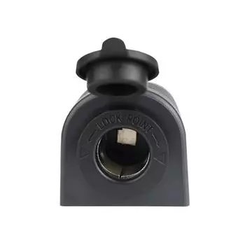 Универсальный 12/24 В прикуриватель автомобильный разветвитель розетка зарядное устройство с водонепроницаемым основанием палатки для фургона грузовика лодки квадроцикла чёрный