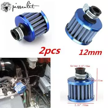 Универсальный 12 мм автомобильный воздухозаборник картера вентиляционный клапан крышка сапуна фильтр автомобильные фильтры замена производительность автомобильные детали красный