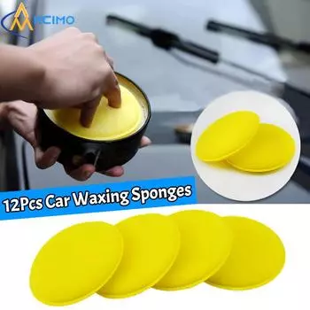 Универсальный 12 шт. пена для полировки автомобиля, губки-аппликаторы, мягкие губки для мытья автомобиля, средство для удаления пыли и воска