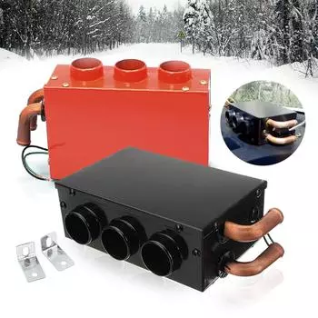 Универсальный 12 В/24 В, 24 Вт, 3 отверстия, портативный автомобильный обогреватель, охлаждающий обогреватель, антиобледенитель, автомобильный фургон, обогреватель, аксессуары для интерьера