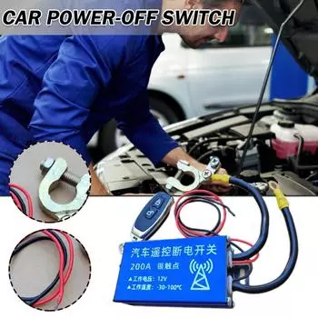 Универсальный 12 В автомобильный аккумулятор с отключением главного выключателя с беспроводным пультом дистанционного управления