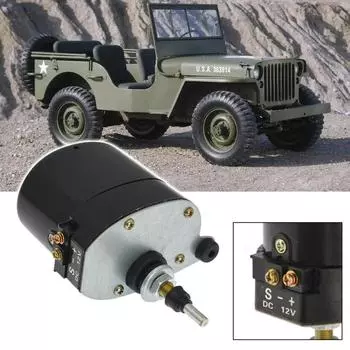 Универсальный 12 В автомобильный электродвигатель стеклоочистителя лобового стекла 01287358 7731000001 0390506510 подходит для трактора Willis Jeep Motor