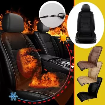 Универсальный 12 В автомобильный чехол для подушки с подогревом, обогреватель, теплый с подогревом, холодная зима One Size чёрный