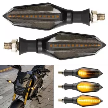 Универсальный 12 В для мотоцикла, плавный указатель поворота, стрелка, индикатор бега, мигающая лампа DRL, мигалка M10, болт для мотоцикла, бездорожье янтарь/белый