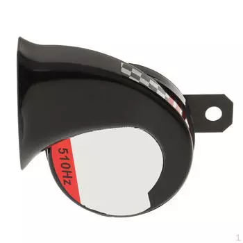 Универсальный 12 В громкий автомобильный грузовик 110 дБ однотональный электрический воздушный звуковой сигнал «улитка» черный