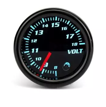 Универсальный 12В 2 (52 мм) Автомобильный вольтметр со светодиодным дисплеем 7 цветов и тонированной передней панелью