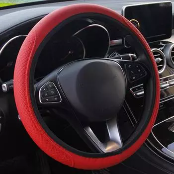 Универсальный 15-дюймовый чехол для автомобиля, грузовика, внедорожника, дышащий, скользящий чехол на руль для мужчин и женщин One Size