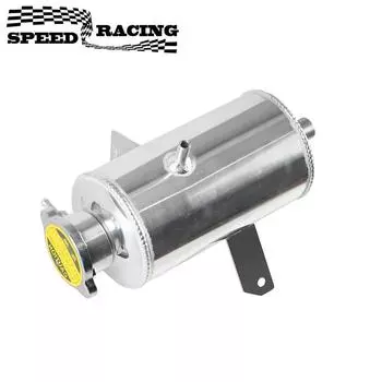 Универсальный 1,5 л алюминиевый сплав маслосборник канистра и бак для воды маслосборник водосборник резервуар топливный бак с крышкой серебряный