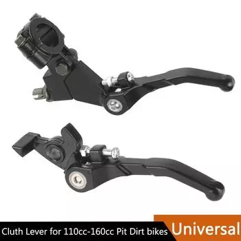 Универсальный 1 пара для 22-миллиметрового стержня руля для большинства мотоциклов Pit Dirt 110cc 125cc 140cc 160cc мотоциклетный рычаг тормоза сцепления из сплава чёрный