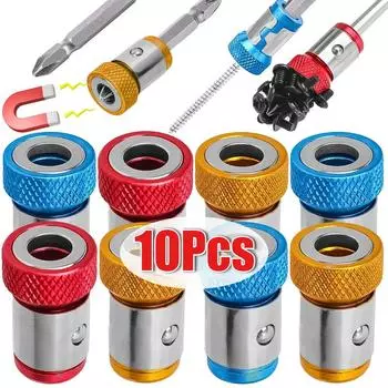 Универсальный 1 шт. Магнитное кольцо сплав магнитное кольцо отвертка биты антикоррозийный сильный намагничиватель сверло магнитное кольцо 1PCS красный