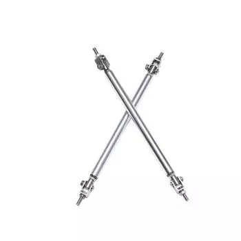 Универсальный 200-миллиметровый гоночный регулируемый передний задний бампер для сплиттера, опорная планка, наружный бампер для автомобиля, опорная штанга для сплиттера золотой