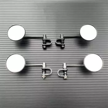 Универсальный 22-25 мм для Cafe Racer Chopper Bobber Harley Motorcycle Retro Round Back View Handling Clip-on Backview Side Mirror