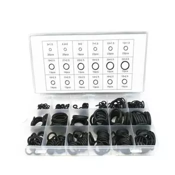 Универсальный 279 шт. Уплотнительное резиновое кольцо Классификация Черный набор уплотнительных колец Нитриловая прокладка Автомобильная прокладка