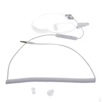 Универсальный 3,5 мм акустический пружинный противокудрявый шнур для наушников-динамика с переключателем ответа