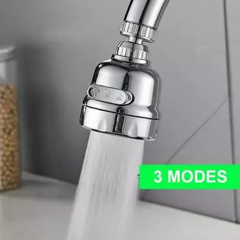 Универсальный 3-режимный кухонный кран под давлением, аэратор, экономия воды, расширитель крана, фильтр-всплеск, насадка для крана для кухни LM 75CM